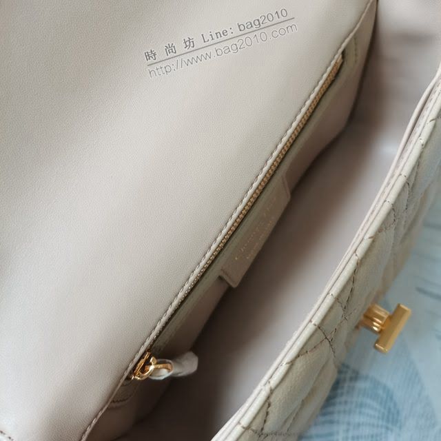 Dior女包 迪奧Caro羊皮內裏小號鏈條包 Dior手提肩背斜挎包  dfk1865
